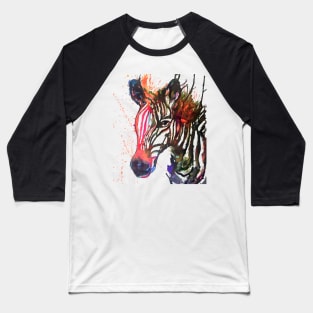 Zebra Splash Baseball T-Shirt